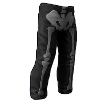 Skeleton Costume Burlap Pants image