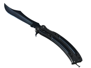 ★ StatTrak™ Butterfly Knife | Blue Steel (Field-Tested)