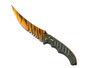 ★ StatTrak™ Flip Knife | Tiger Tooth (Minimal Wear)