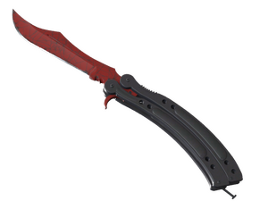 ★ StatTrak™ Butterfly Knife | Crimson Web (Minimal Wear)