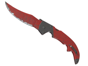 ★ Falchion Knife | Crimson Web (Well-Worn)