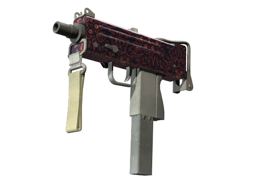 MAC-10|RedFiligree(Field-Tested)