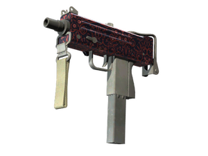 MAC-10 | Red Filigree (Field-Tested)