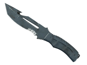 ★ Survival Knife | Night Stripe (Battle-Scarred)