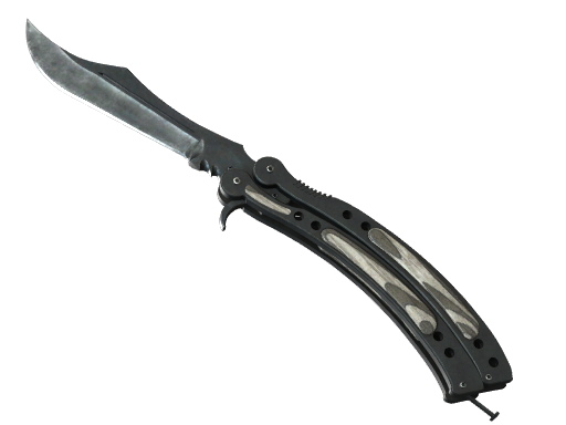 ★StatTrak™ButterflyKnife|BlackLaminate(Well-Worn)