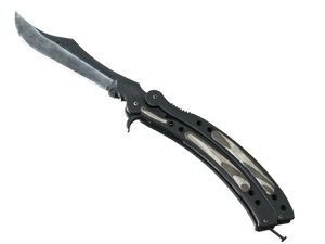 ★ StatTrak™ Butterfly Knife | Black Laminate (Factory New)