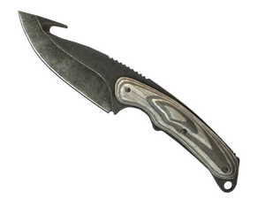 ★ StatTrak™ Gut Knife | Black Laminate (Battle-Scarred)