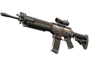 SG 553 | Cyberforce (Battle-Scarred)