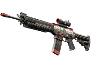 StatTrak™ SG 553 | Cyberforce (Minimal Wear)