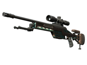 Souvenir SSG 08 | Azure Glyph (Battle-Scarred)