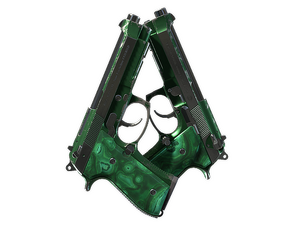 Dual Berettas | Polished Malachite (Field-Tested)
