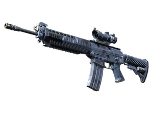 SG 553 | Night Camo (Well-Worn)