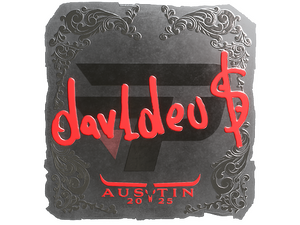 Sticker | dav1deuS (Foil) | Austin 2025