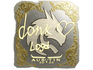 Sticker | donk (Gold) | Austin 2025