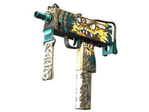 MAC-10 | Cat Fight (Well-Worn)