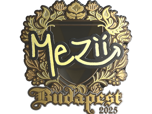 Sticker|mezii(Gold)|Budapest2025