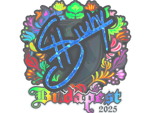 Sticker | siuhy (Holo) | Budapest 2025