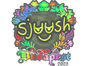 Sticker | sjuush (Holo) | Budapest 2025