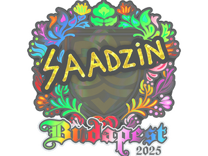 Sticker | saadzin (Holo) | Budapest 2025