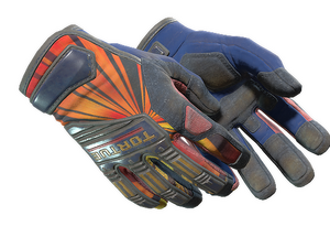 ★ Specialist Gloves | Sunburst (Battle-Scarred)
