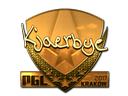 Sticker | Kjaerbye (Gold) | Krakow 2017
