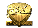 Sticker | nex (Gold) | Krakow 2017