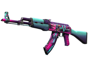 StatTrak™ AK-47 | Neon Rider (Well-Worn)