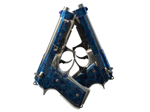 Dual Berettas | Cobalt Quartz (Well-Worn)