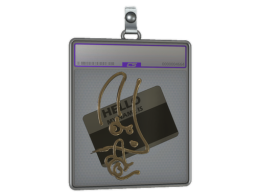 Sticker Slab: Hello M4A1-S (Gold)